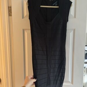 Black French Connection Bodycon Mini Dress